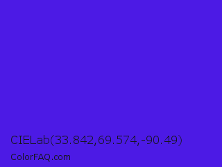 CIELab 33.842,69.574,-90.49 Color Image