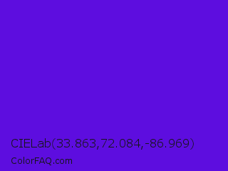 CIELab 33.863,72.084,-86.969 Color Image