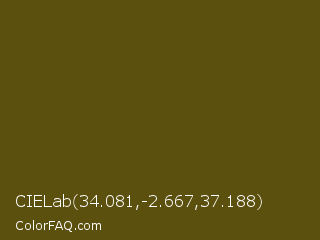 CIELab 34.081,-2.667,37.188 Color Image