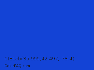 CIELab 35.999,42.497,-78.4 Color Image