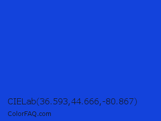 CIELab 36.593,44.666,-80.867 Color Image