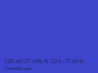CIELab 37.188,41.024,-70.604 Color Image