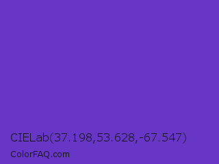 CIELab 37.198,53.628,-67.547 Color Image
