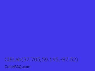 CIELab 37.705,59.195,-87.52 Color Image