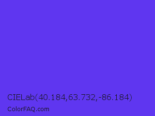 CIELab 40.184,63.732,-86.184 Color Image