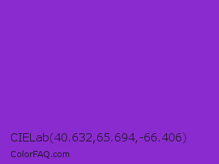 CIELab 40.632,65.694,-66.406 Color Image