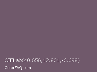 CIELab 40.656,12.801,-6.698 Color Image