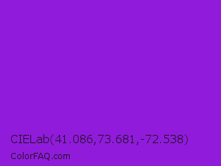 CIELab 41.086,73.681,-72.538 Color Image