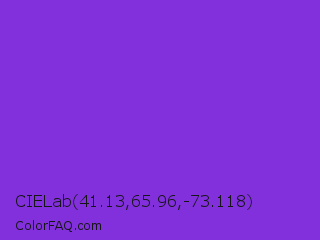 CIELab 41.13,65.96,-73.118 Color Image