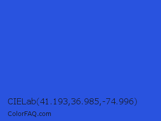 CIELab 41.193,36.985,-74.996 Color Image