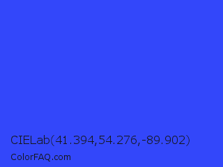 CIELab 41.394,54.276,-89.902 Color Image