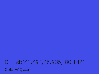 CIELab 41.494,46.936,-80.142 Color Image