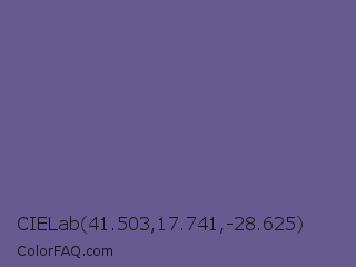 CIELab 41.503,17.741,-28.625 Color Image