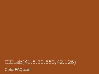 CIELab 41.5,30.653,42.126 Color Image