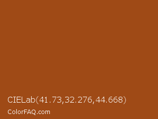 CIELab 41.73,32.276,44.668 Color Image