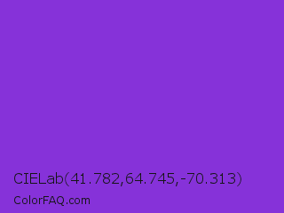 CIELab 41.782,64.745,-70.313 Color Image