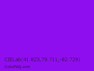 CIELab 41.823,79.711,-82.729 Color Image