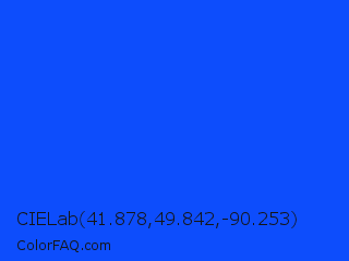 CIELab 41.878,49.842,-90.253 Color Image