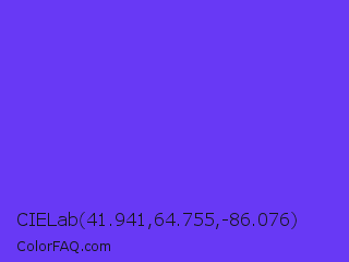 CIELab 41.941,64.755,-86.076 Color Image