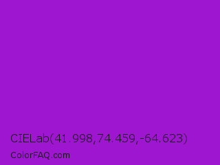 CIELab 41.998,74.459,-64.623 Color Image