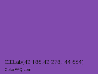 CIELab 42.186,42.278,-44.654 Color Image
