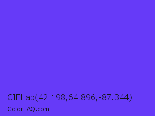 CIELab 42.198,64.896,-87.344 Color Image