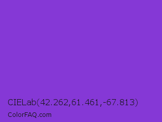 CIELab 42.262,61.461,-67.813 Color Image