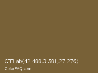 CIELab 42.488,3.581,27.276 Color Image