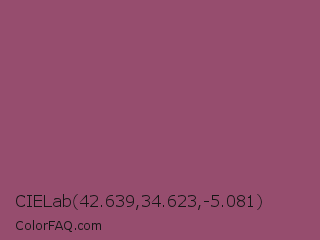 CIELab 42.639,34.623,-5.081 Color Image