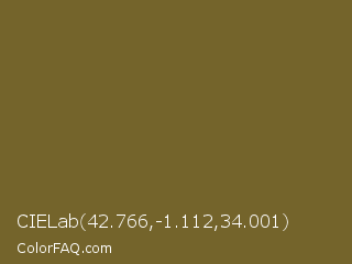 CIELab 42.766,-1.112,34.001 Color Image