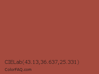 CIELab 43.13,36.637,25.331 Color Image