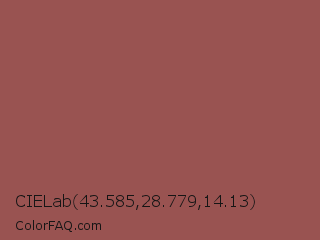 CIELab 43.585,28.779,14.13 Color Image