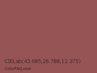 CIELab 43.685,26.788,12.375 Color Image
