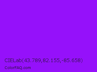 CIELab 43.789,82.155,-85.658 Color Image