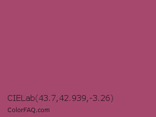 CIELab 43.7,42.939,-3.26 Color Image