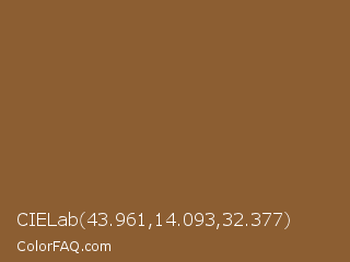CIELab 43.961,14.093,32.377 Color Image