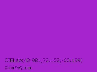 CIELab 43.981,72.152,-60.199 Color Image