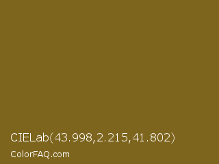 CIELab 43.998,2.215,41.802 Color Image