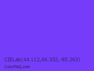 CIELab 44.112,66.332,-85.263 Color Image