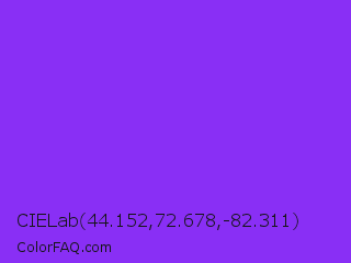 CIELab 44.152,72.678,-82.311 Color Image