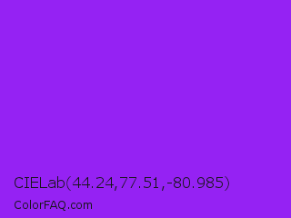 CIELab 44.24,77.51,-80.985 Color Image