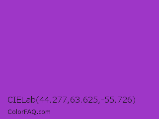 CIELab 44.277,63.625,-55.726 Color Image