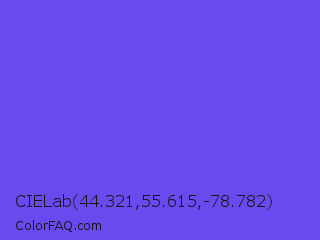 CIELab 44.321,55.615,-78.782 Color Image