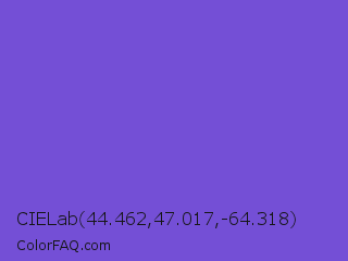 CIELab 44.462,47.017,-64.318 Color Image