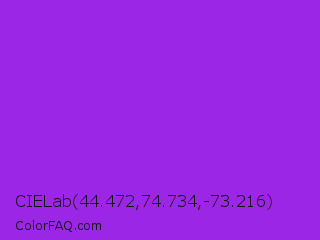 CIELab 44.472,74.734,-73.216 Color Image