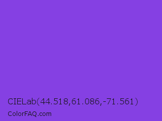 CIELab 44.518,61.086,-71.561 Color Image