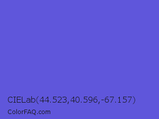 CIELab 44.523,40.596,-67.157 Color Image