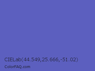 CIELab 44.549,25.666,-51.02 Color Image