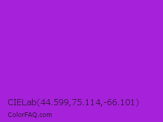 CIELab 44.599,75.114,-66.101 Color Image
