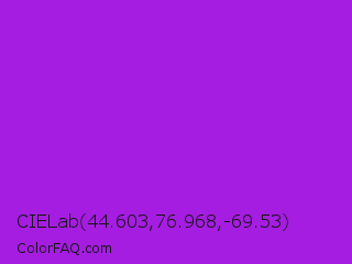 CIELab 44.603,76.968,-69.53 Color Image